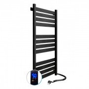 Электрический полотенцесушитель NAVIN Largo 500х1200 Sensor подключение справа таймер черный муар 12-244053-5012