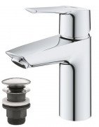 Смеситель для раковины Grohe QuickFix Start однорычажный с донным клапаном хром 23551002
