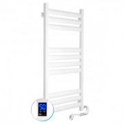 Електрична сушка для рушників NAVIN Ellipse 500х1000 Sensor підключення праворуч таймер білий оксамит 12-845053-5010