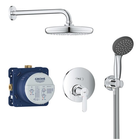 Душова система прихованого монтажу Grohe QuickFix Get з Vitalio Start 210 хром 25220001
