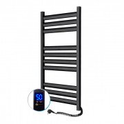 Электрический полотенцесушитель NAVIN Ellipse 500х1000 Sensor подключение справа таймер черный муар 12-245053-5010