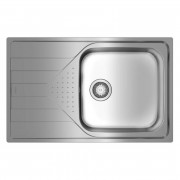 Мийка для кухні Teka UNIVERSE 50 1B 1D MAX 79×50 см з крилом нерж. сталь мікротекстура 115110030