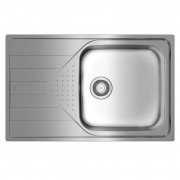 Мойка для кухни Teka UNIVERSE 50 1B 1D MAX 79×50 см с крылом нерж. сталь полированная 115110020