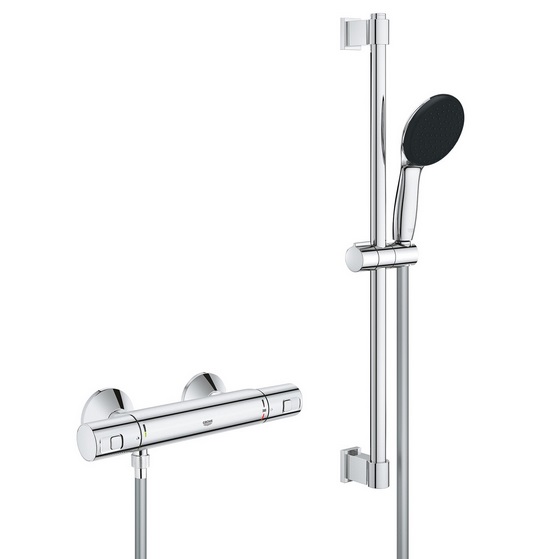 Термостат для душу Grohe QuickFix Precision Start з душовим гарнітуром хром 34597001