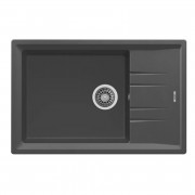 Мойка для кухни Teka Stone 60 B-TG 1B 1D 78х51 см с крылом тегранит графит 115330034
