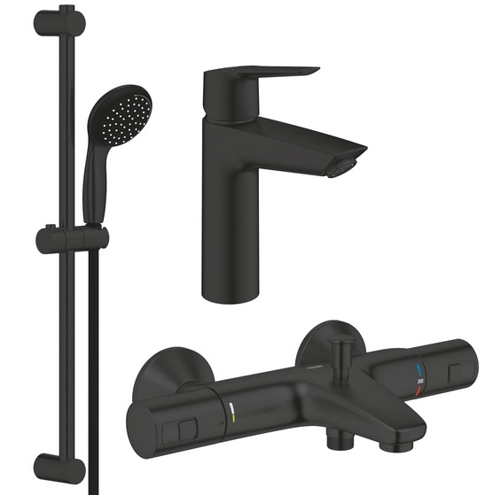 Комплект змішувачів для ванної Grohe QuickFix Start 3 в 1 з душовим набором UA303304TM