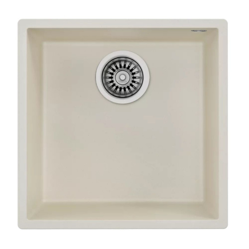 Мийка для кухні Teka Square 40.40 TG 44х44 см під стільницю теграніт білий крем 115230028