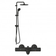 Душева система Grohe Vitalio Start System 250 із термостатом Precision Start чорний матовий UA303904TR