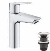 Смеситель для раковины Grohe QuickFix Start однорычажный с донным клапаном хром 24204002