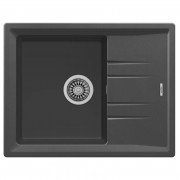 Мойка для кухни Teka Stone 45 B-TG 1B 1D 65х51 см с крылом тегранит графит 115330048