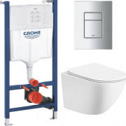 Комплект інсталяції Grohe Solido Even 4 в 1 з унітазом сидінням та клавішею змиву UA38971966C