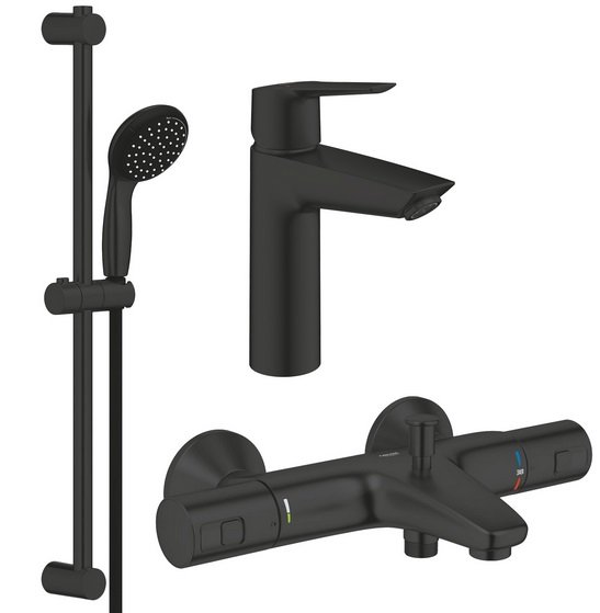 Комплект змішувачів для ванної Grohe QuickFix Start 3 в 1 з душовим набором UA303304TM