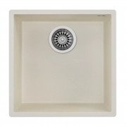 Мойка для кухни Teka Square 40.40 TG 44х44 см под столешницу тегранит белый крем 115230028