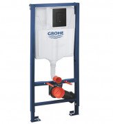 Комплект инсталляции Grohe Solido Even с клавишей смыва черный матовый 388112430