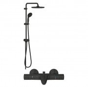 Душевая система Grohe Vitalio Start System 250 с термостатом Precision Start черный матовый UA303904TR