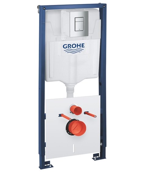 Комплект інсталяції Grohe Solido Even з клавішею змивання хром 39930000