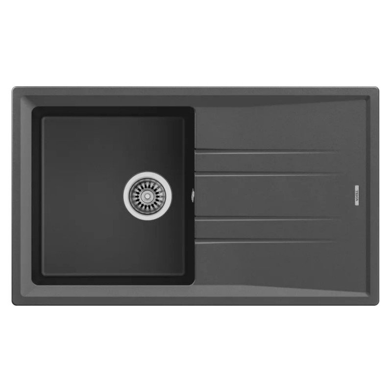 Мийка для кухні Teka Stone 50 B-TG 1B 1D 86х51 см з крилом теграніт графіт 115330020