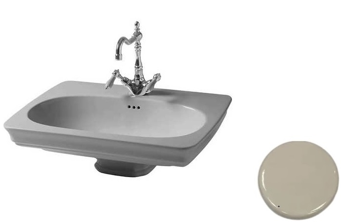 Раковина для ванної ArtCeram Civitas 68х49,5 см кераміка шампань CIL001 02;00