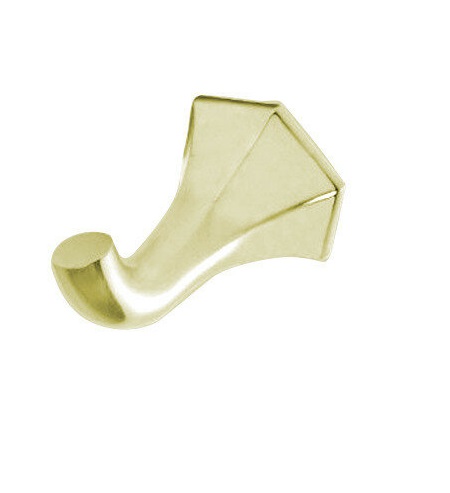 Крючок для ванной ArtCeram Civitas одинарный золото CIA015 73