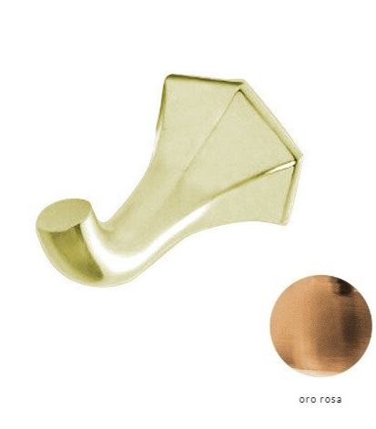 Крючок для ванной ArtCeram Civitas одинарный розовое золото CIA015 77