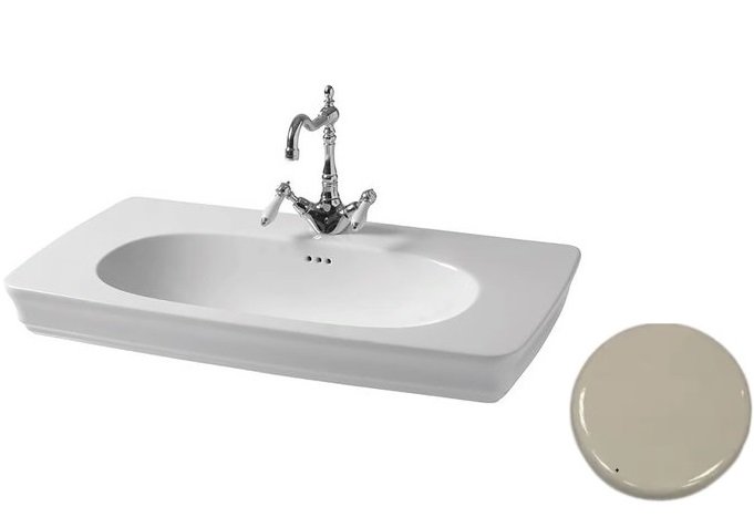 Раковина для ванної ArtCeram Civitas 90х50 см кераміка шампань CIL002 02;00