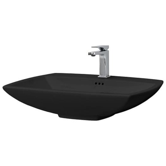 Раковина для ванной ArtCeram Jazz 70х48 см керамика черный матовый JZL004 17;00