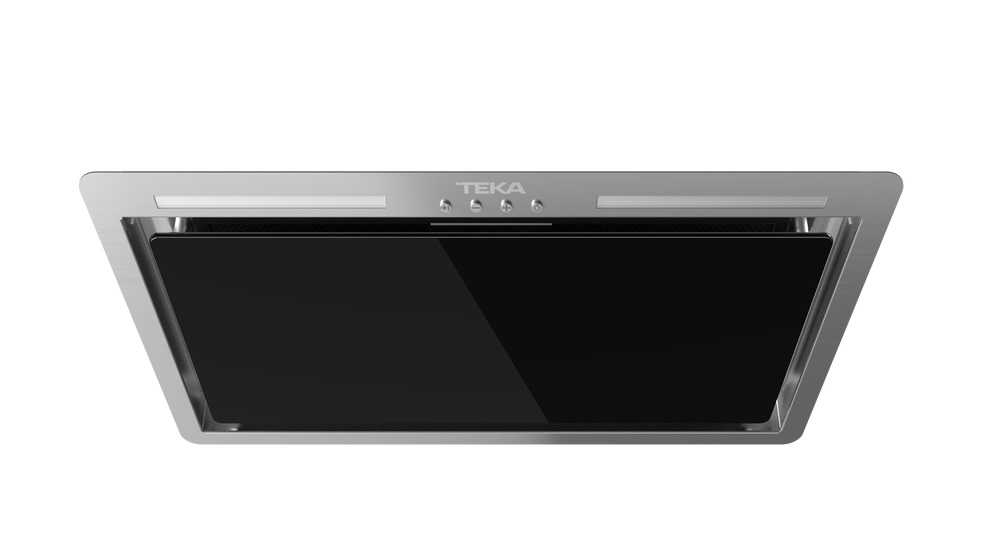 Вытяжка для кухни встраиваемая Teka GFL 57651 BK нерж. сталь / черное стекло 113100005