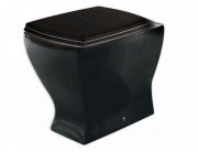 Унітаз для підлоги ArtCeram Jazz 36х54 см кераміка чорний матовий JZV002 17;00