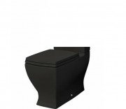 Чаша унітазу-моноблок ArtCeram Jazz 36х69 см кераміка чорний матовий JZV003 17;00