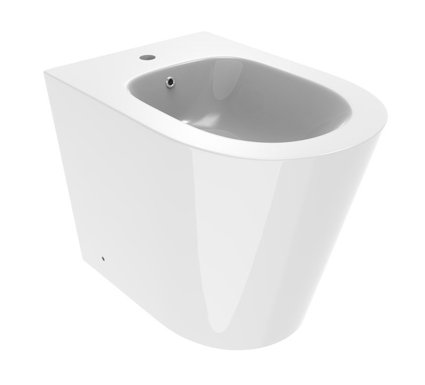 Биде напольное Ponsi Surf 37х56,5 см керамика белый глянец BCSURLBIDE0003