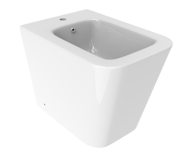 Биде напольное Ponsi Surf 36,5х54,5 см керамика белый глянец BCWAVLBIDE0003