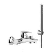 Смеситель для ванной Ponsi Ecostyle однорычажный с душевым набором хром BTESTCVA02