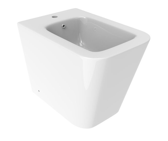 Біде підлогове Ponsi Surf 36,5х54,5 см кераміка білий глянець BCWAVLBIDE0003