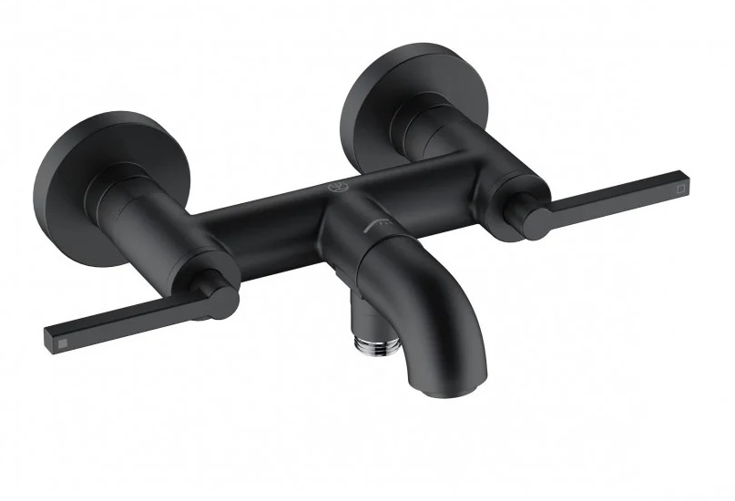 Змішувач для ванної кімнати Kludi Nova Fonte двоважільний чорний матовий 205403915