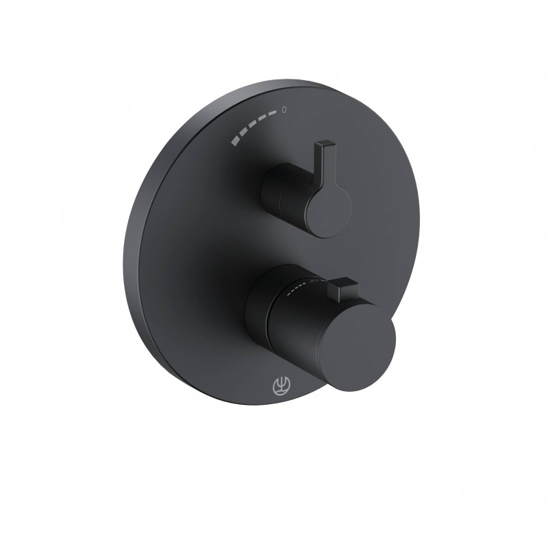 Термостат для душа Kludi Nova Fonte Puristic встраиваемый черный матовый 208353915