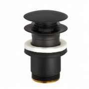 Донний клапан для раковини Kludi Push-Open чорний матовий 1042639-00