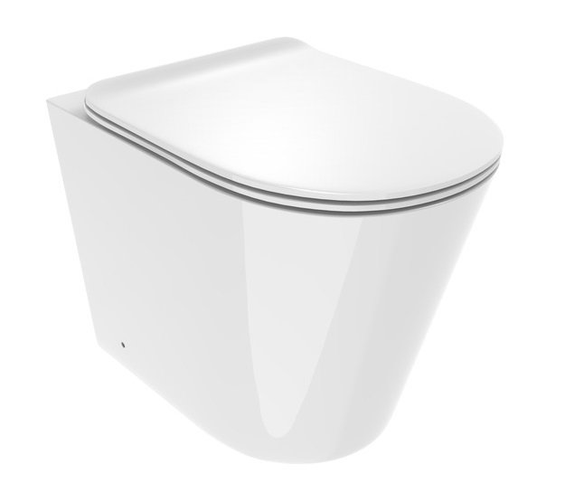 Унітаз підлоговий Ponsi Surf безободковий 36,5х56,5 см кераміка білий глянець BCSURLVASO0003