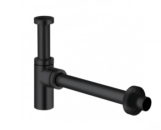 Сифон для раковини Kludi 1¼ метал чорний матовий 1002039-00