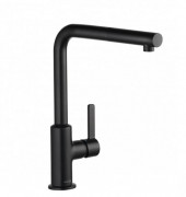 Смеситель для кухни Kludi L-ine S с выдвижной лейкой черный матовый 408513975