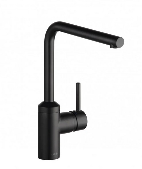 Змішувач для кухні Kludi L-ine одноважільний чорний матовий 428143977