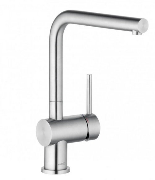 Смеситель для кухни Kludi L Steel однорычажный нержавеющая неполированная сталь 45803F877