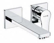 Смеситель для раковины Kludi Zenta SL 180 настенный на 2 отверстия хром 482440565