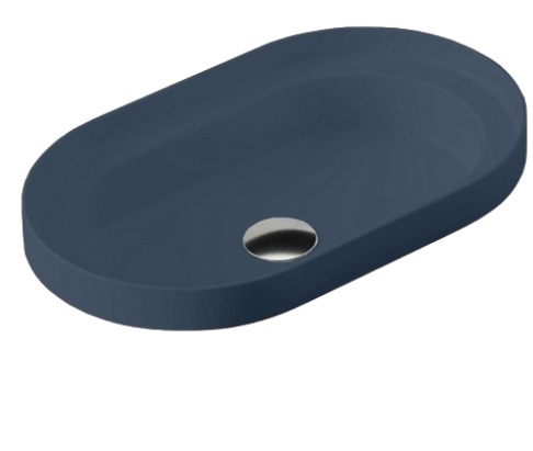 Раковина для ванной ArtCeram Fuori Scala 58,3х36,3 см керамика темно-синий TFL033 36;00