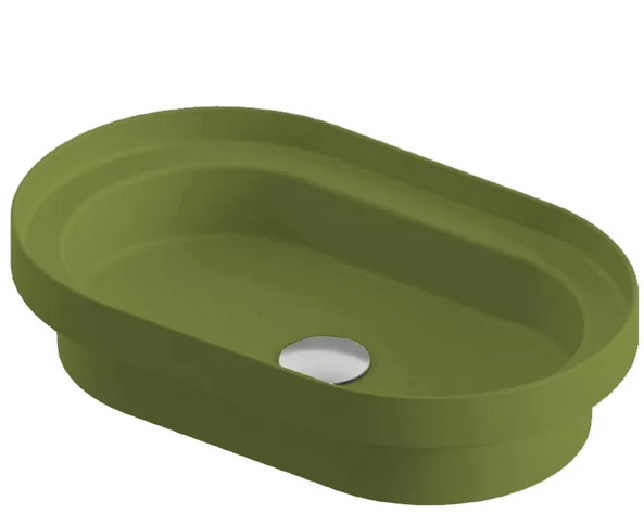 Раковина для ванної ArtCeram Fuori Scala 58,3х36,3 см кераміка зелена шавлія TFL033 44;00