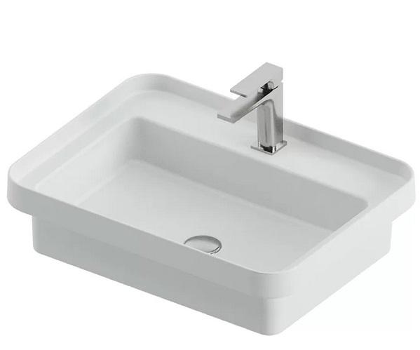 Раковина для ванної ArtCeram Fuori Scala 60,5х45,5 см кераміка білий матовий TFL034 05;00