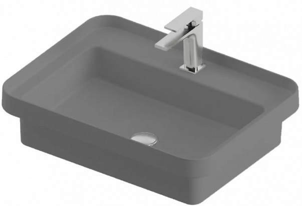 Раковина для ванной ArtCeram Fuori Scala 60,5х45,5 см керамика серый (grey olive) TFL034 15;00