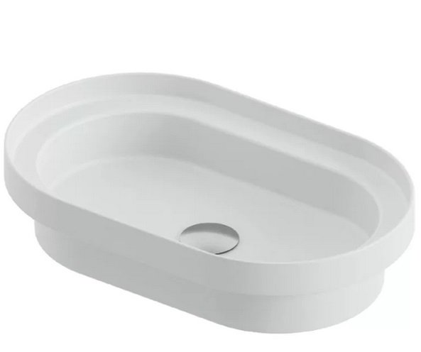 Раковина для ванної ArtCeram Fuori Scala 58,3х36,3 см кераміка білий матовий TFL033 05;00