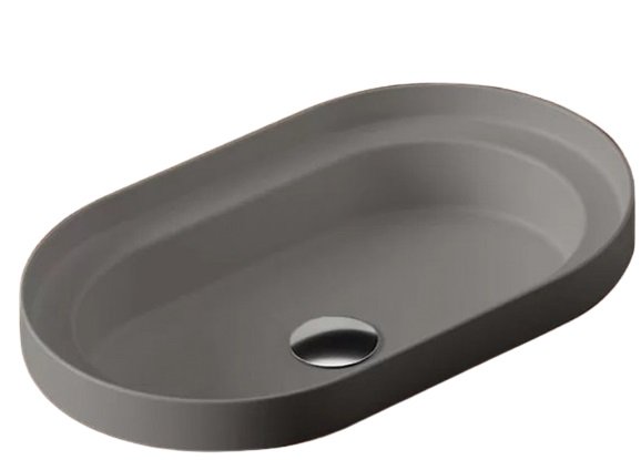 Раковина для ванной ArtCeram Fuori Scala 58,3х36,3 см керамика серо-синий (denim) TFL033 37;00