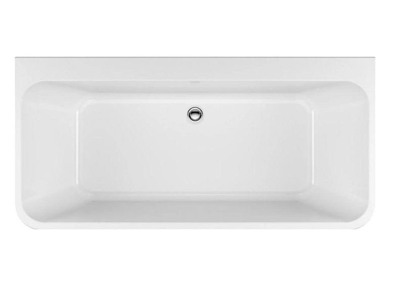 Ванна акрилова Radaway Gloria 170x75 см пристінна білий WA1-54-170x075U