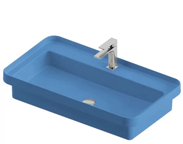 Раковина для ванной ArtCeram Fuori Scala 80,5х45,5 см керамика синий TFL035 38;00